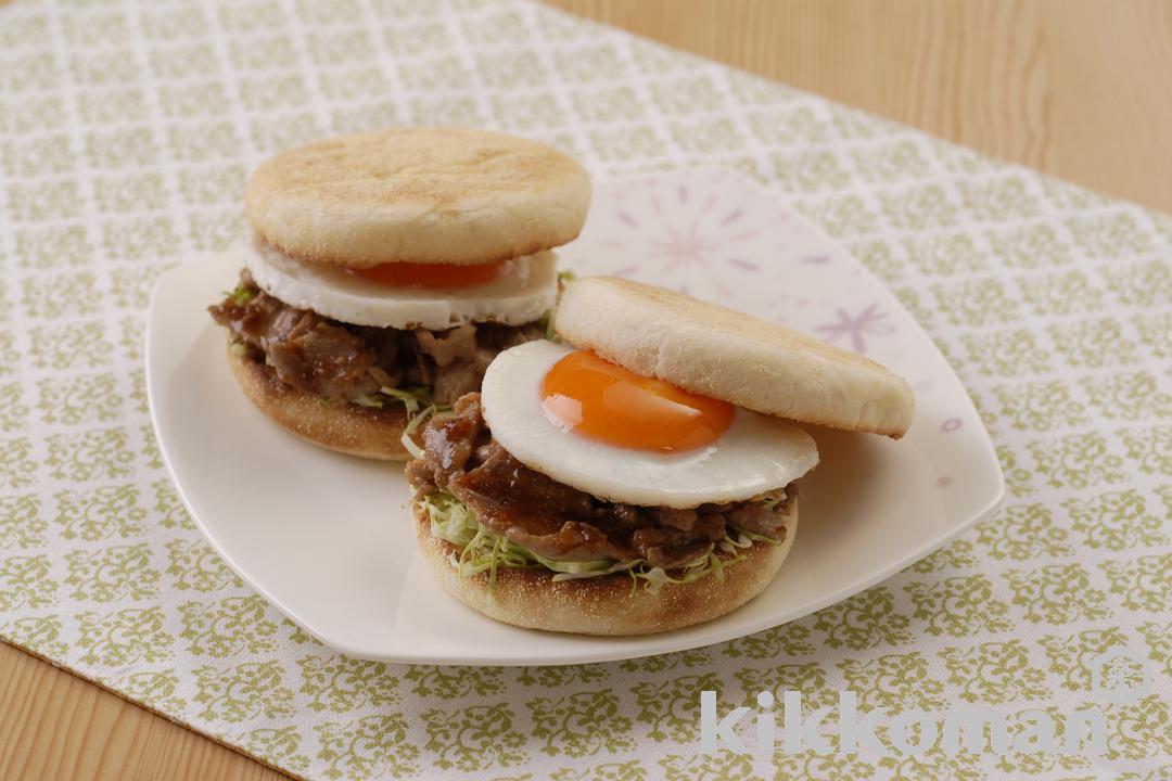 ポークジンジャーマフィン(生姜焼のたれ使用)