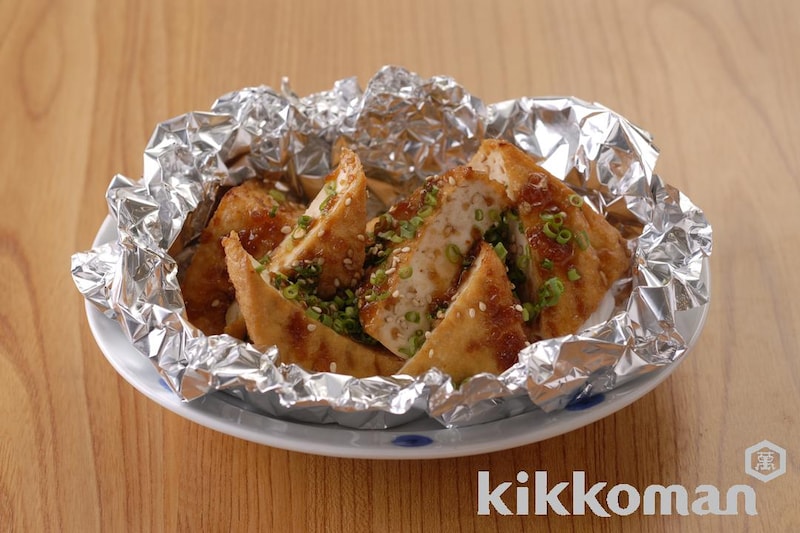 厚揚げの香りホイル焼き(生姜焼のたれ使用)