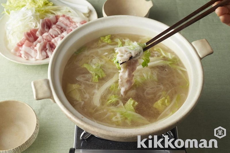 豚バラと長ねぎたっぷりとろみだししゃぶ(賛否両論 笠原氏)