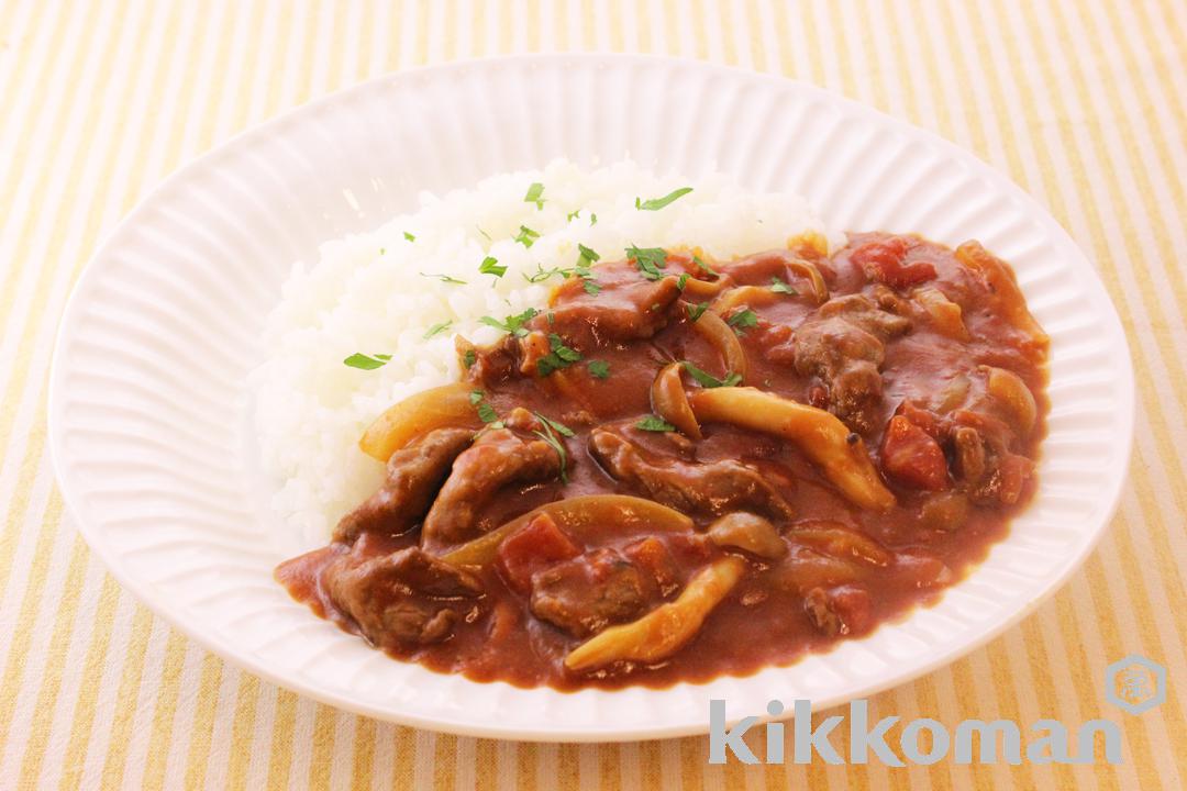 トマト缶で簡単ハヤシライス【牛薄切り肉の人気メニュー】