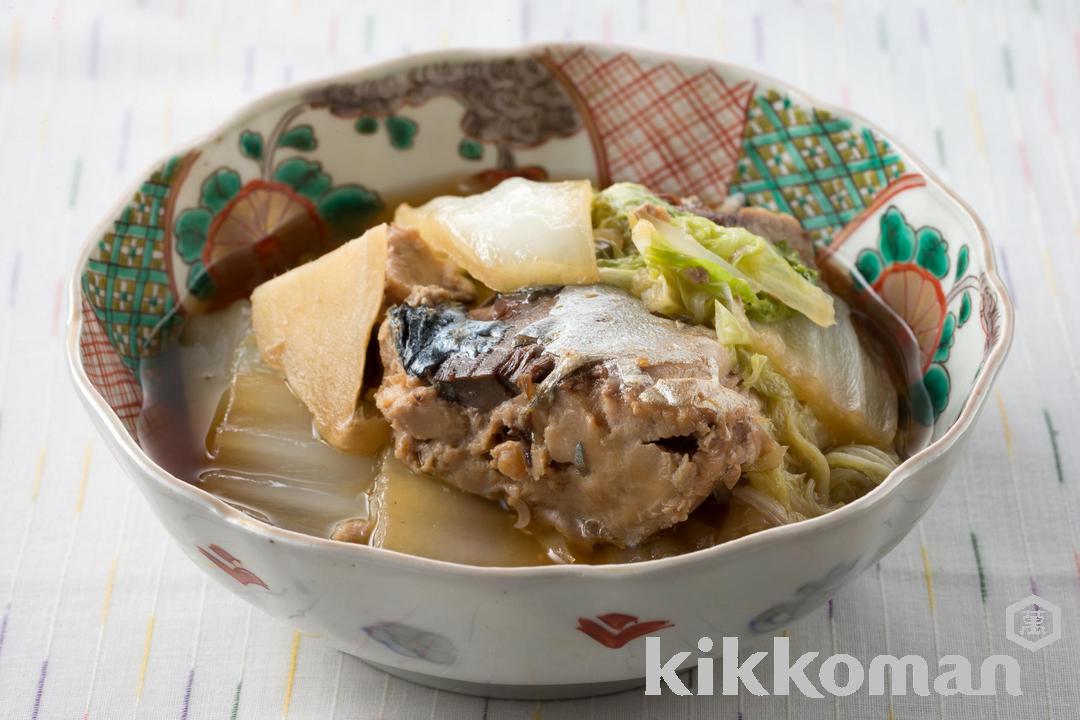 白菜とさば缶（鯖缶）の簡単煮物【人気の味つけでうま煮】