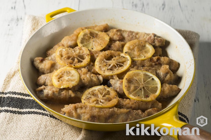 なすの肉巻き オニオンレモンソース