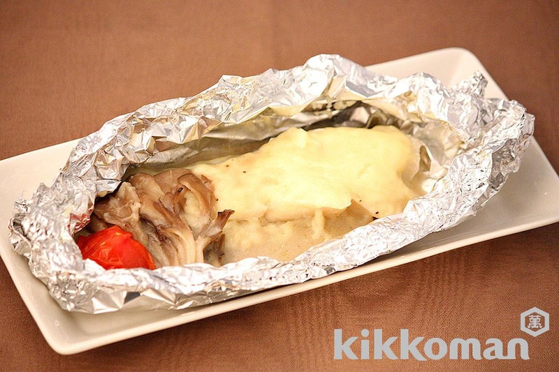 たらのホイル焼き 豆乳ソース