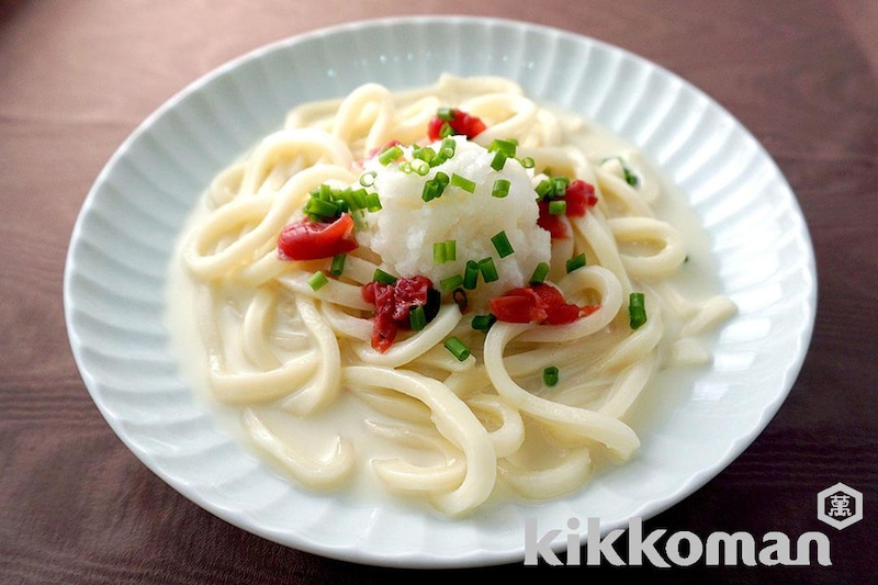 梅みぞれ豆乳うどん