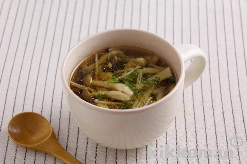 減塩でおいしく!きのこのスープ