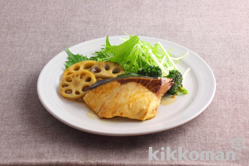 ぶりとれんこんの香ばしステーキ
