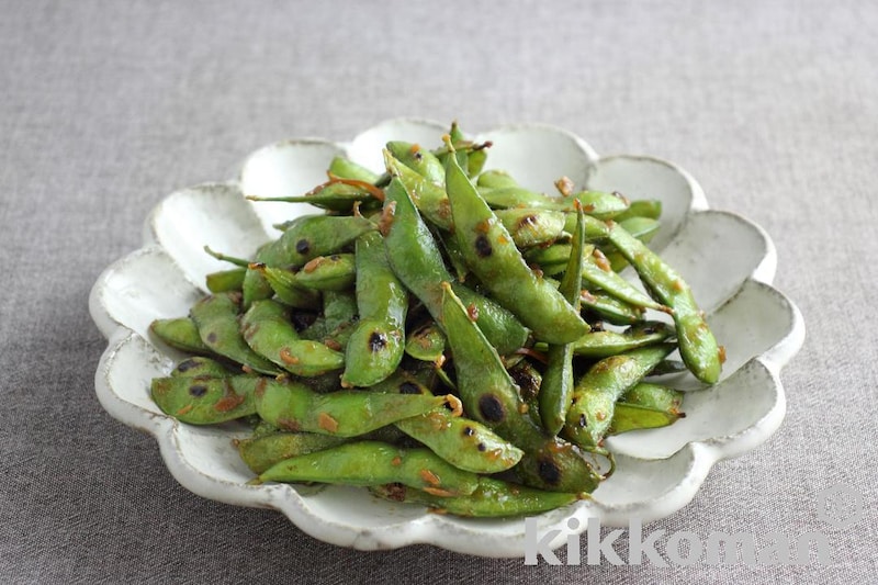 枝豆のにんにく醤油ソテー(うちのごはん使用)