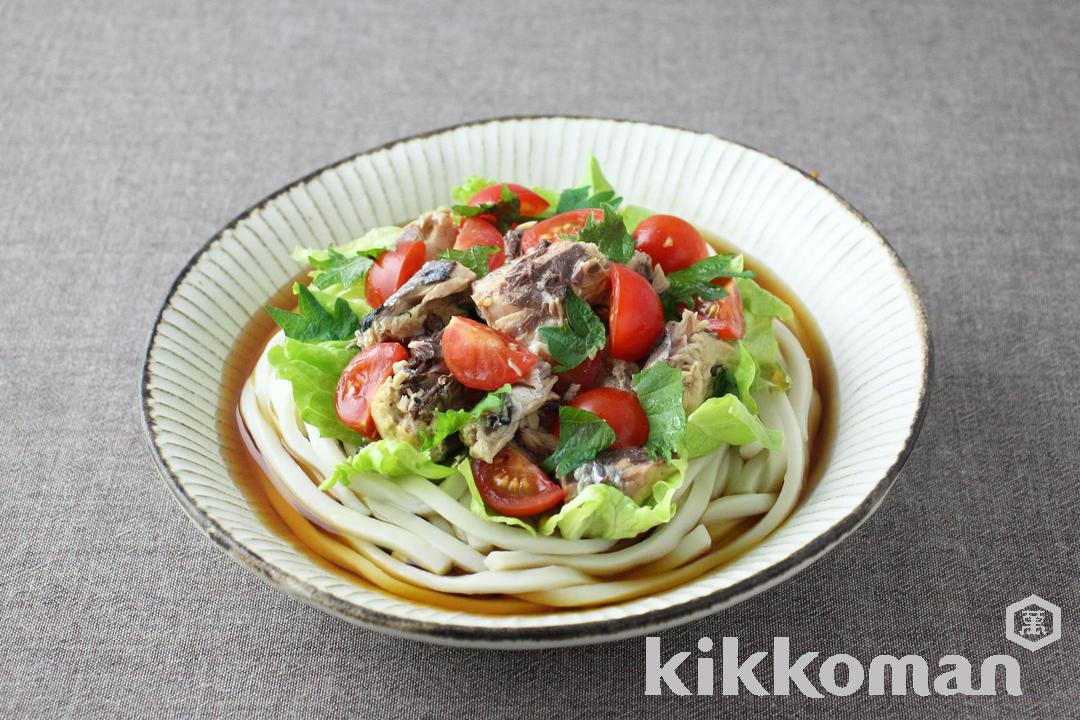 さば缶とトマトのヘルシー麺