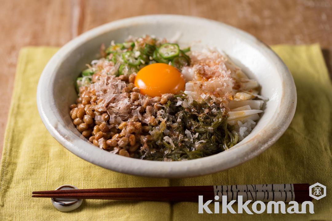 生ぽんずでさっぱりねばとろ丼