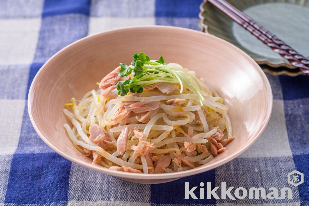 レンジで簡単！ツナもやし【めんつゆで味付け一発】