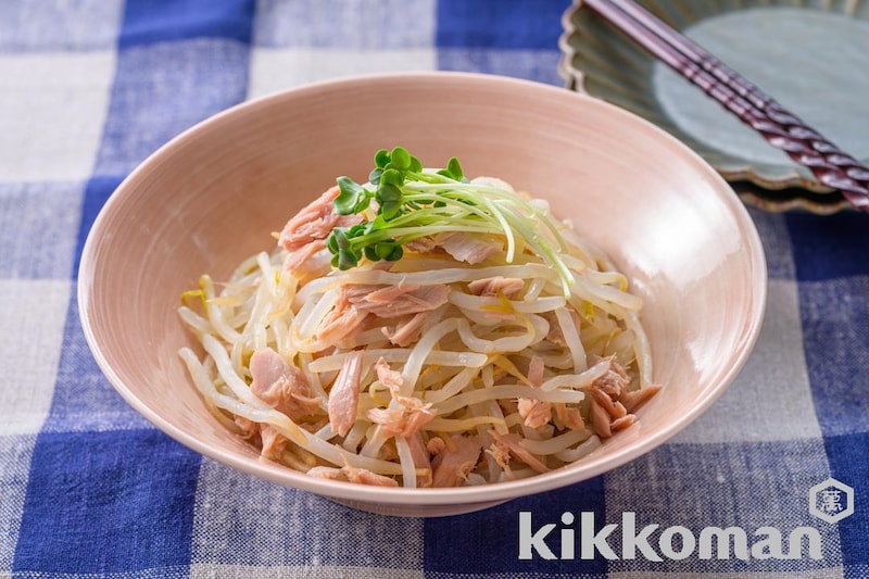 レンジで簡単!ツナもやし【めんつゆで味付け一発】
