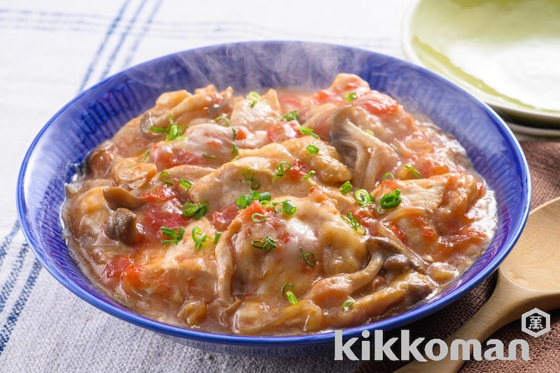 鶏むね肉のチーズトマト煮