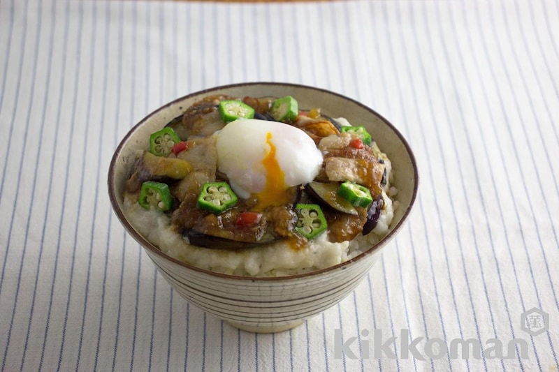 なす豚みぞれ丼(うちのごはん使用)