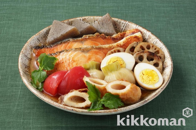 サーモンの焼きびたし おでんアレンジ(賛否両論 笠原氏)