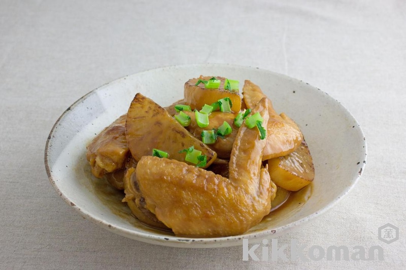 手羽先と大根の甘辛てり煮(うちのごはん使用)