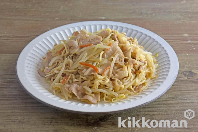 もやしと切り干し大根のにんにく醤油炒め(うちのごはん使用)