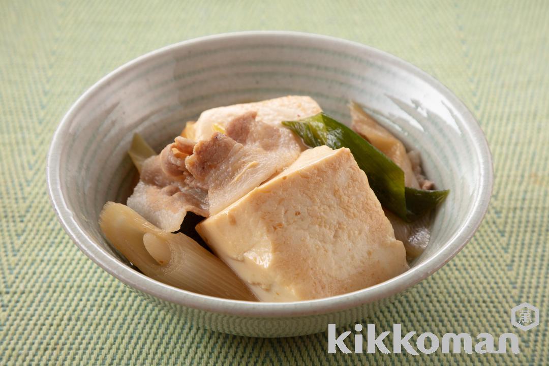 豚バラ煮やっこ【豚肉で人気の肉豆腐】