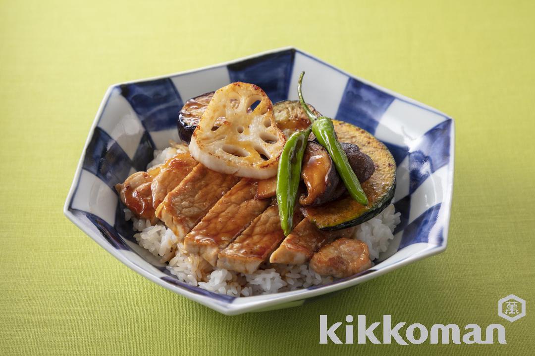 トンテキ丼（わが家は焼肉屋さん使用）