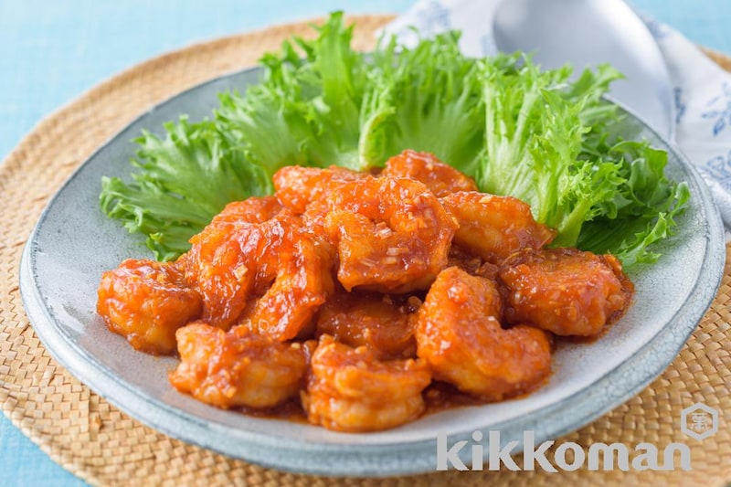 焼肉のたれで!エビチリ