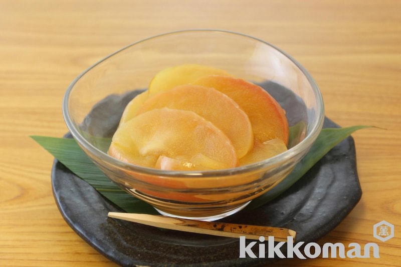 レンジでつくる りんごのみりんコンポート