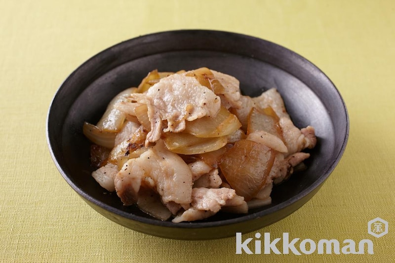 新玉ねぎと豚バラ肉の蒸し煮