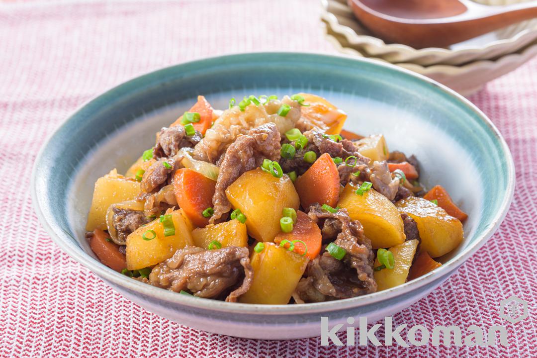 レンジで一発！簡単肉じゃが