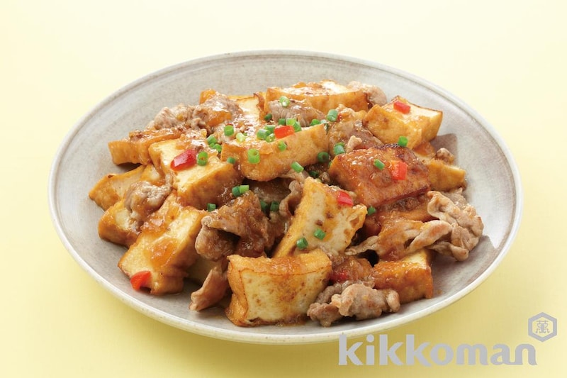 厚揚げと豚肉のみぞれ炒め(うちのごはん使用)