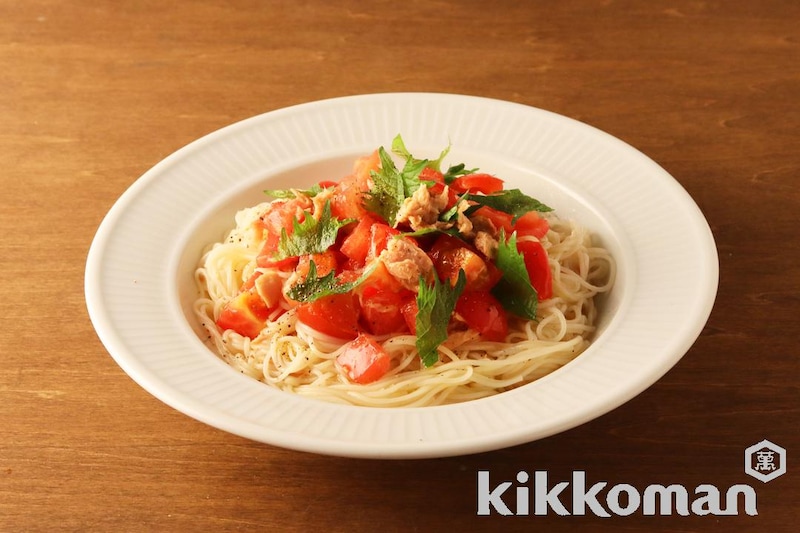 フレッシュトマトとツナのカッペリーニ風そうめん