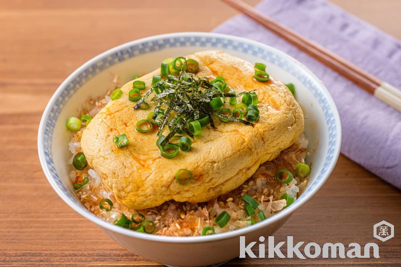 レンジでふわふわ!だし巻かず卵ごはん