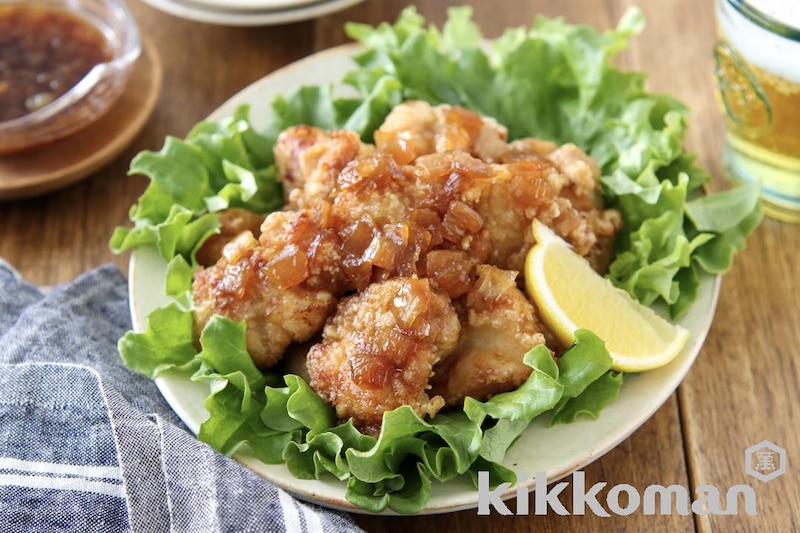 大さじ4の油で!ざくざくから揚げ 焦がし玉ねぎの甘酢ソース