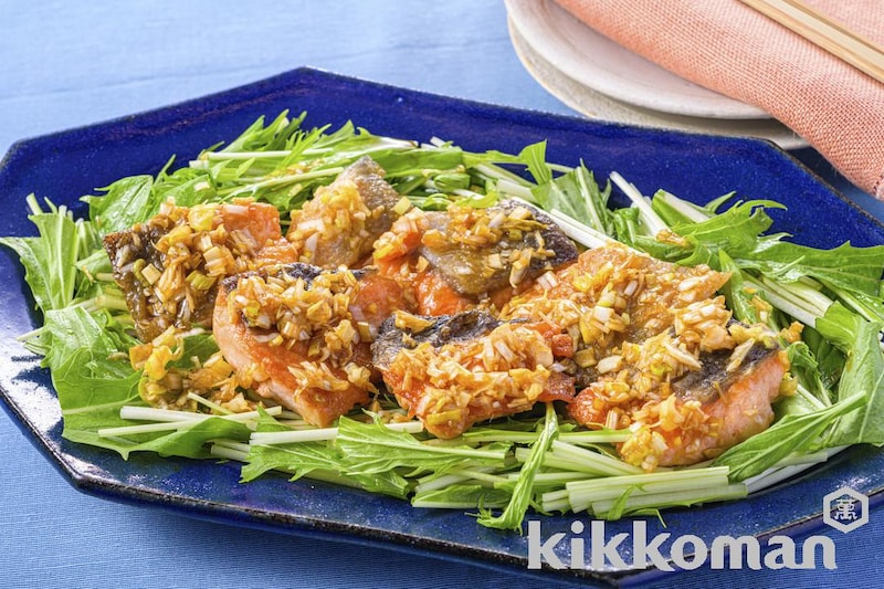 大さじ1の油で! 鮭の揚げ焼き ねぎしょうゆ甘酢だれ
