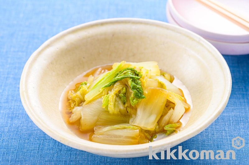 レンジで手軽に!白菜のだし浅漬け