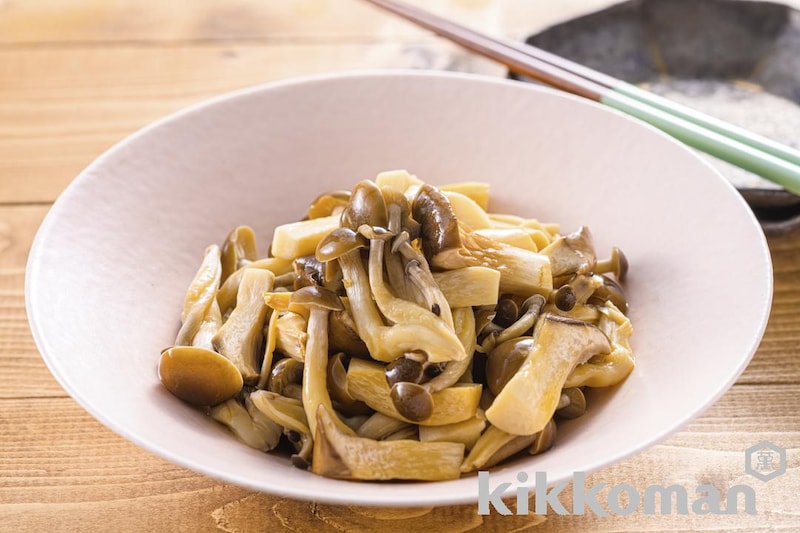 レンジで手軽に!きのこのだし浅漬け