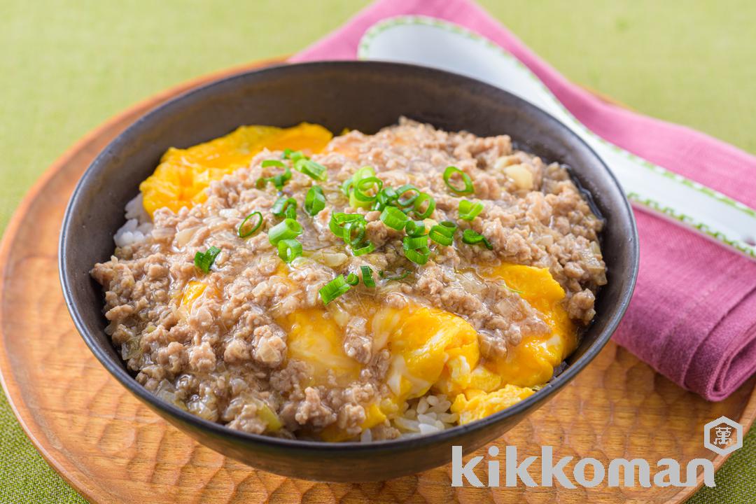 卵とひき肉の和風あんかけ丼