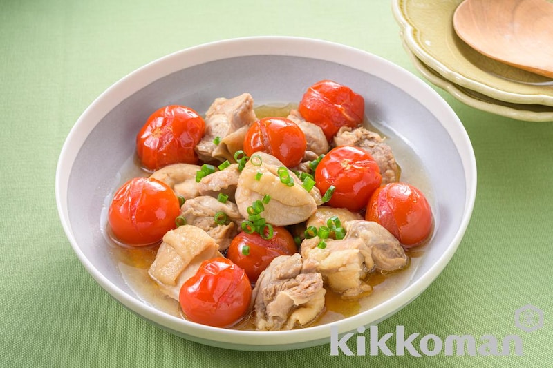 黄金比率で味ぴたり!鶏肉とトマトのさっぱり煮