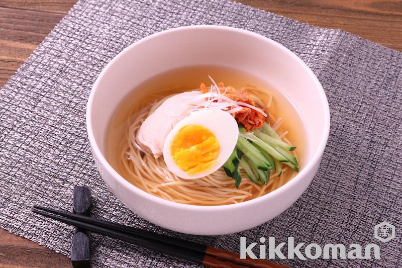 大豆麺で!冷麺風(大豆麺細麺使用)