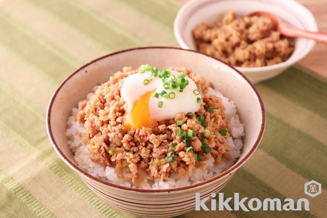 焼肉のたれで！下味冷凍　鶏そぼろ丼