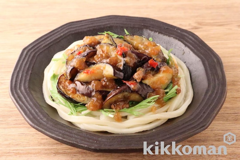 なすのみぞれうどん(うちのごはん使用)