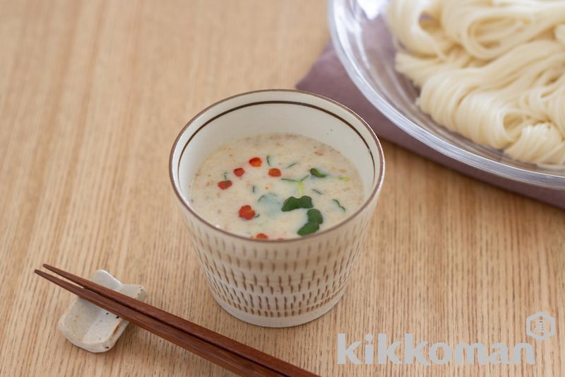 レンジで簡単!豆乳担々つゆ