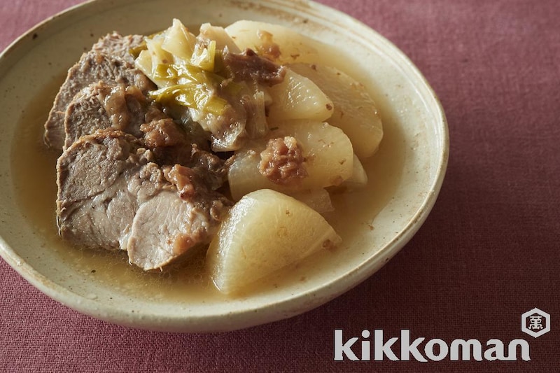 豚肉と大根の梅みりん煮