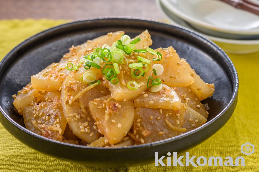 大根とおかかのめんつゆしょうが煮