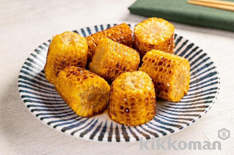 とうもろこしのしぼ生ステーキ【味つけは生しょうゆだけ】