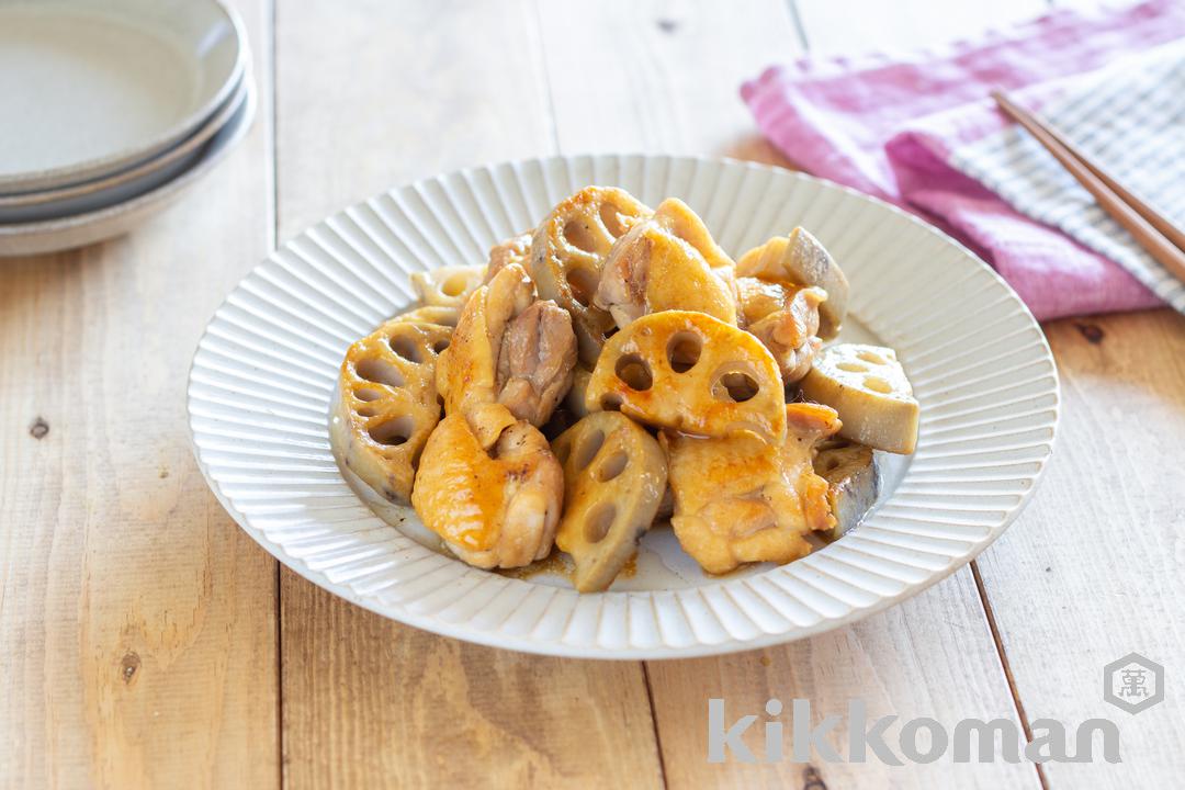 焦がし生しょうゆ香る！鶏肉とれんこんのジュワッと焼き