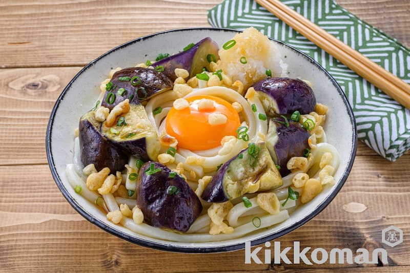レンジで!なす天ぶっかけおろしうどん(山本ゆりさん)(旨み豊かな昆布だししょうゆ使用)