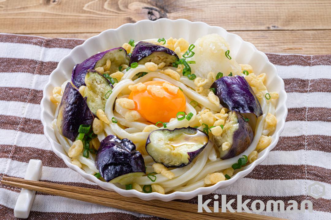 レンジで！なす天ぶっかけおろしうどん（山本ゆりさん）（あまうまいだししょうゆ使用）