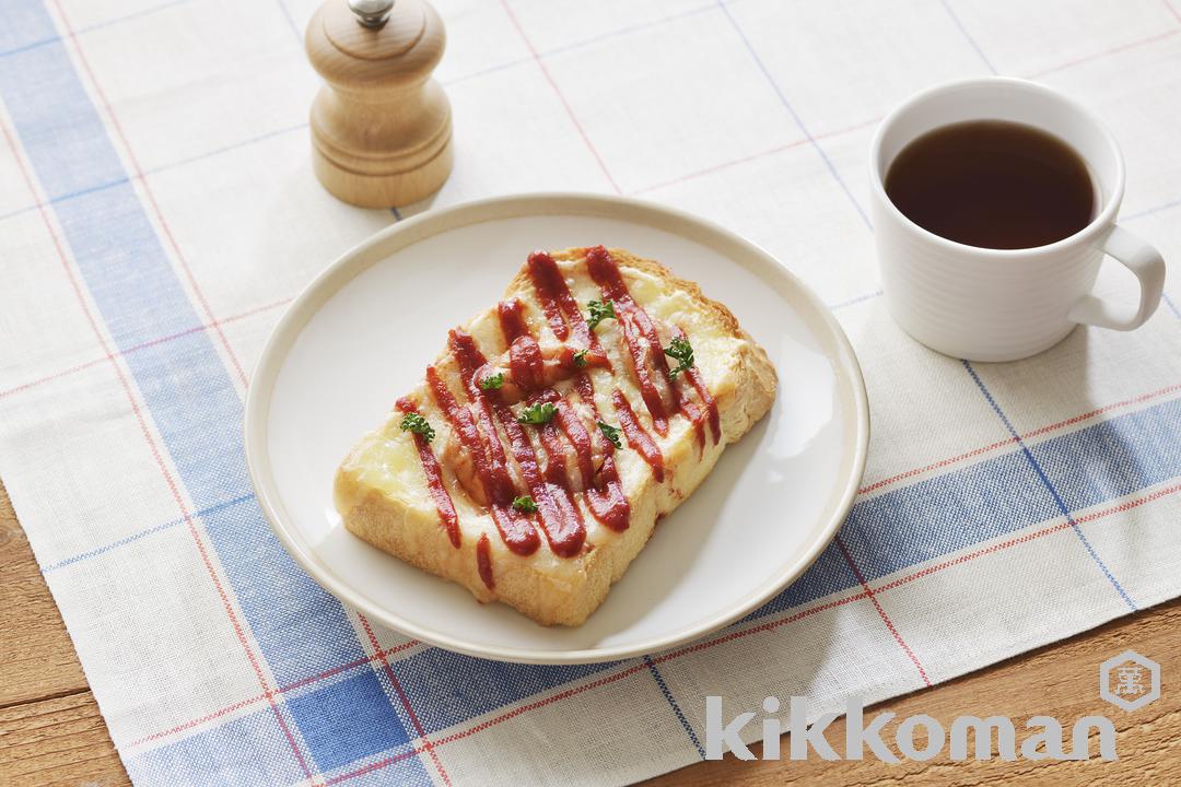 チーズとろけるオープンホットドッグ