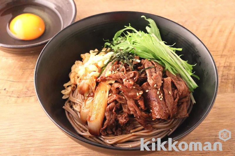 すき焼きのたれで!簡単やみつき肉混ぜそば