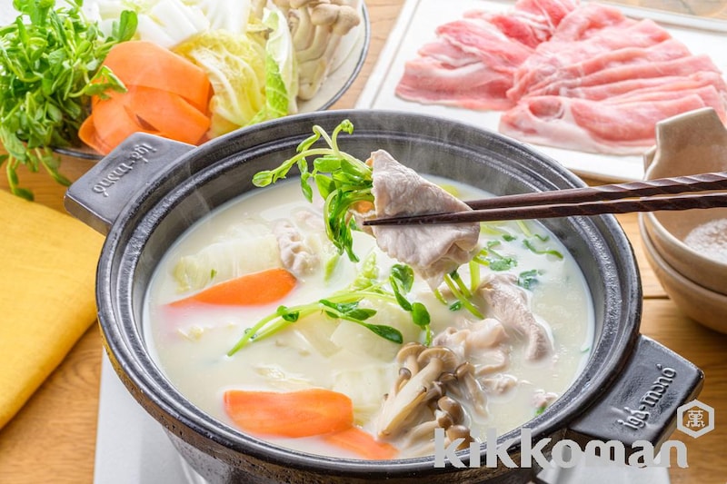白だし豆乳スープしゃぶしゃぶ