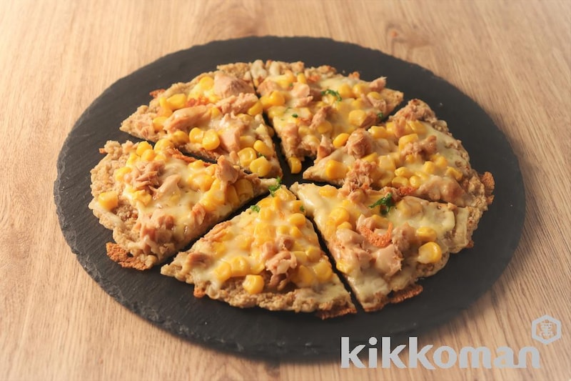 オートミールで!コーンツナピザ