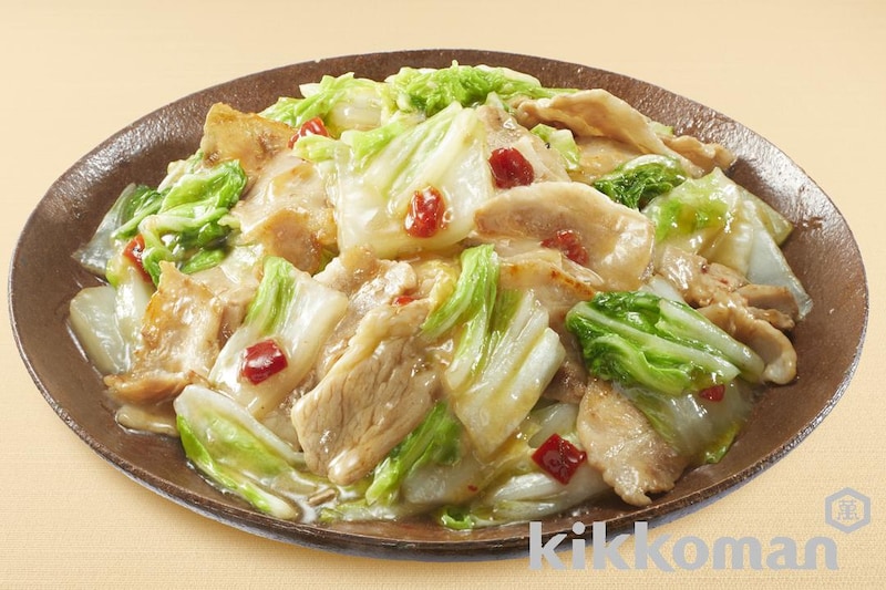 帆立だし香る 豚白菜炒め(うちのごはん使用)